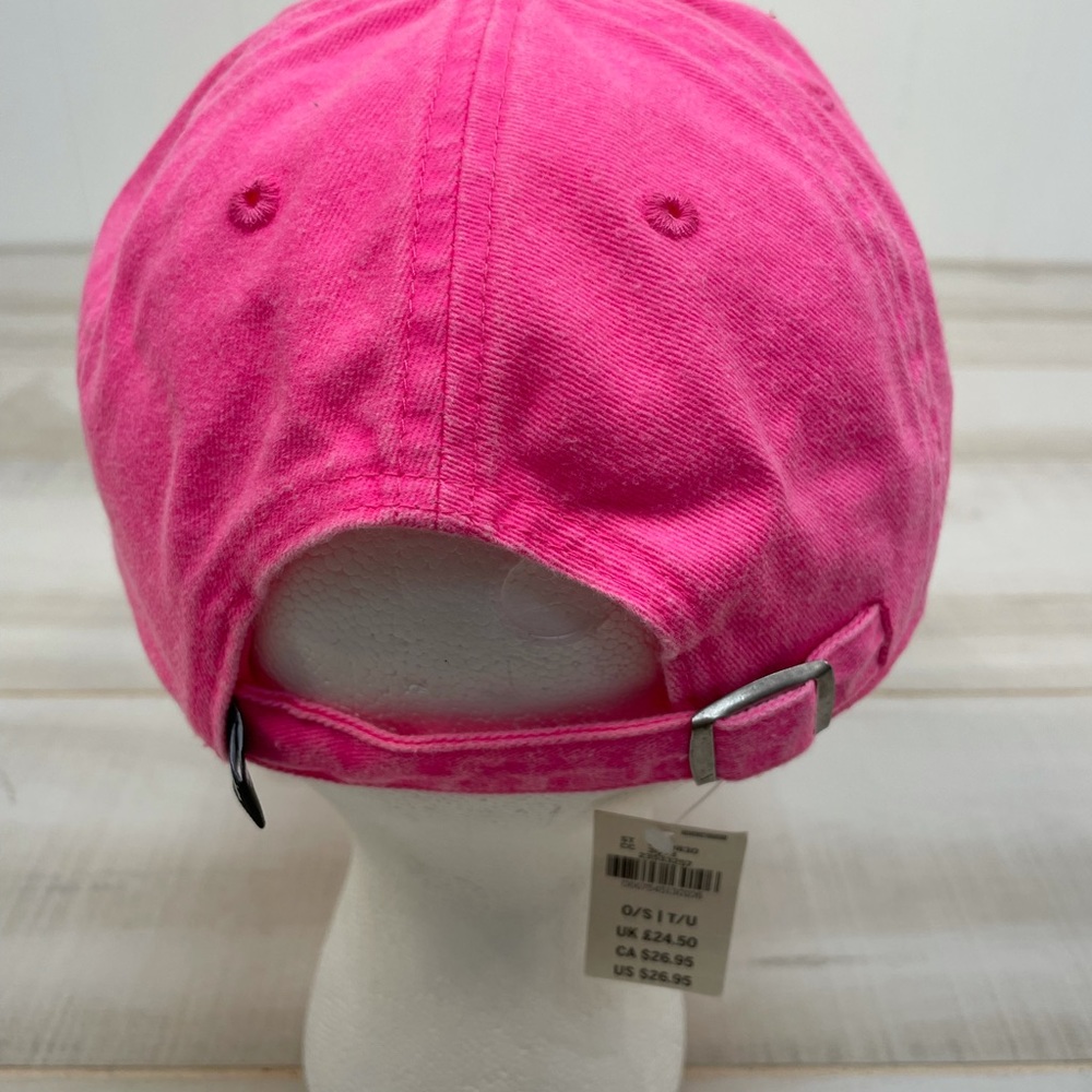 Victoria’s Secret Pink NWT Neon Pink Nation Hat OS - Picture 2 of 4
